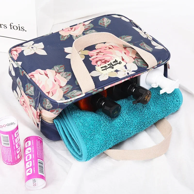 Makeup Case Women Wash Travel Large-capacity Portable Storage Bag Female Floral Print Cosmetic Bags Makeup Bags Neceser Mujer