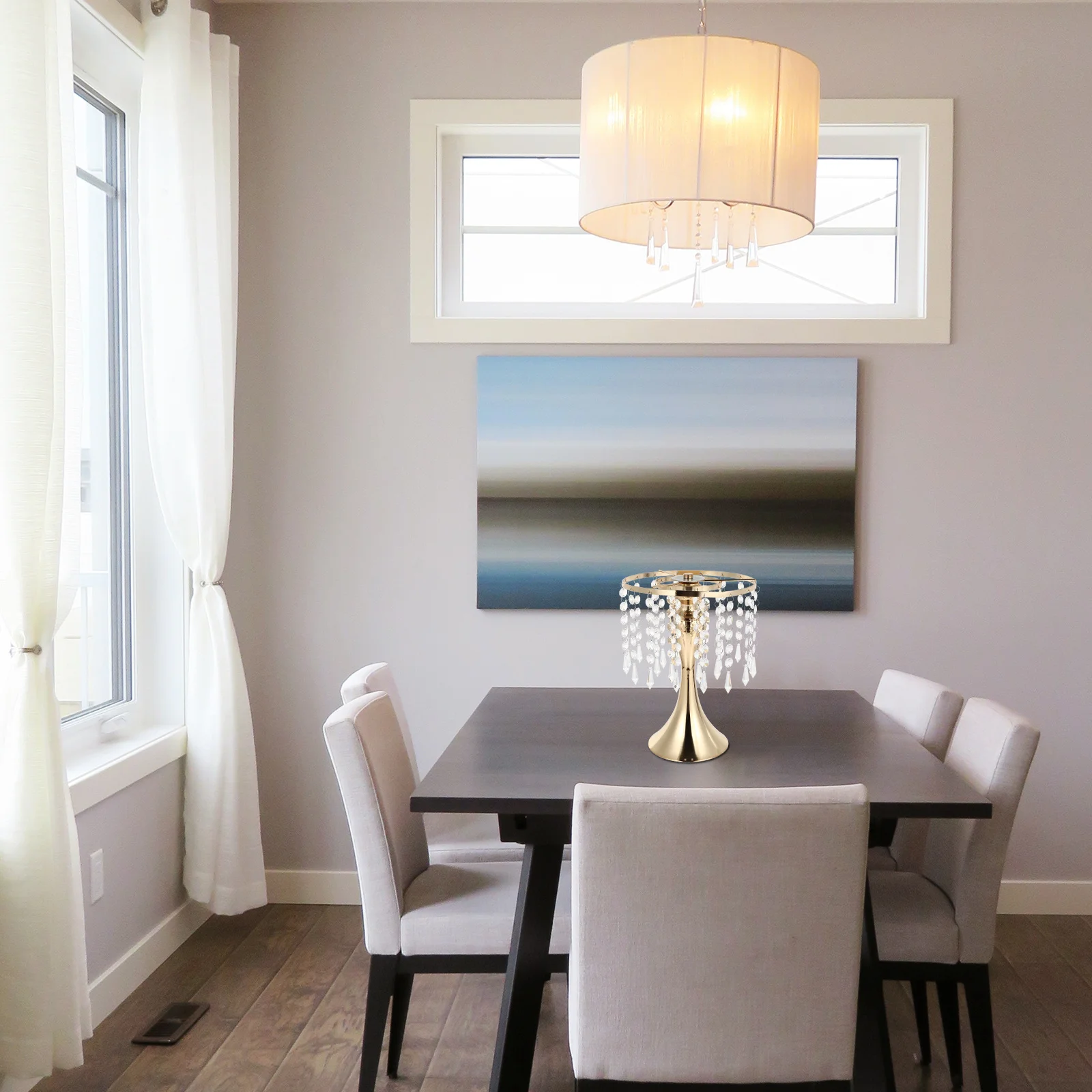 

Crystal Curtain Candleholder Wedding Decor Multipurpose Candlestick For Party Dinner Decor Flower Rack Home Decoration