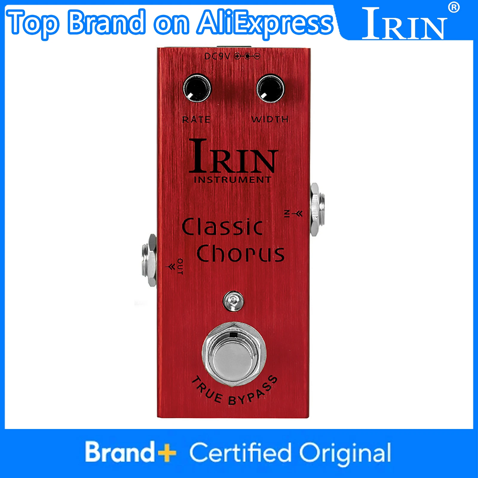 

IRIN AN-09 Классическая педаль эффектов для гитары Chorus, четкий и прозрачный Chorus, полнободированные звуки, педаль для электрогитары, True Bypass