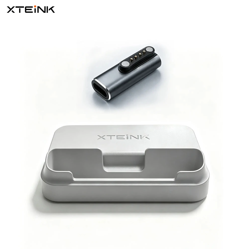 3in1 Charging Stand for XTEINK X3/X4 Pro E-Ink Reader, Desktop Cradle with 65 Degree Tilted Design, Storage Base for Tablet