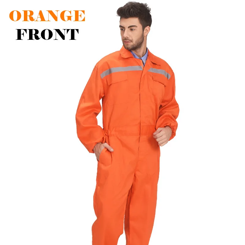 Mens Reflective Workwear Work Coverall Repairman Auto Repair Mechanics High Visibility Work Clothing Coveralls