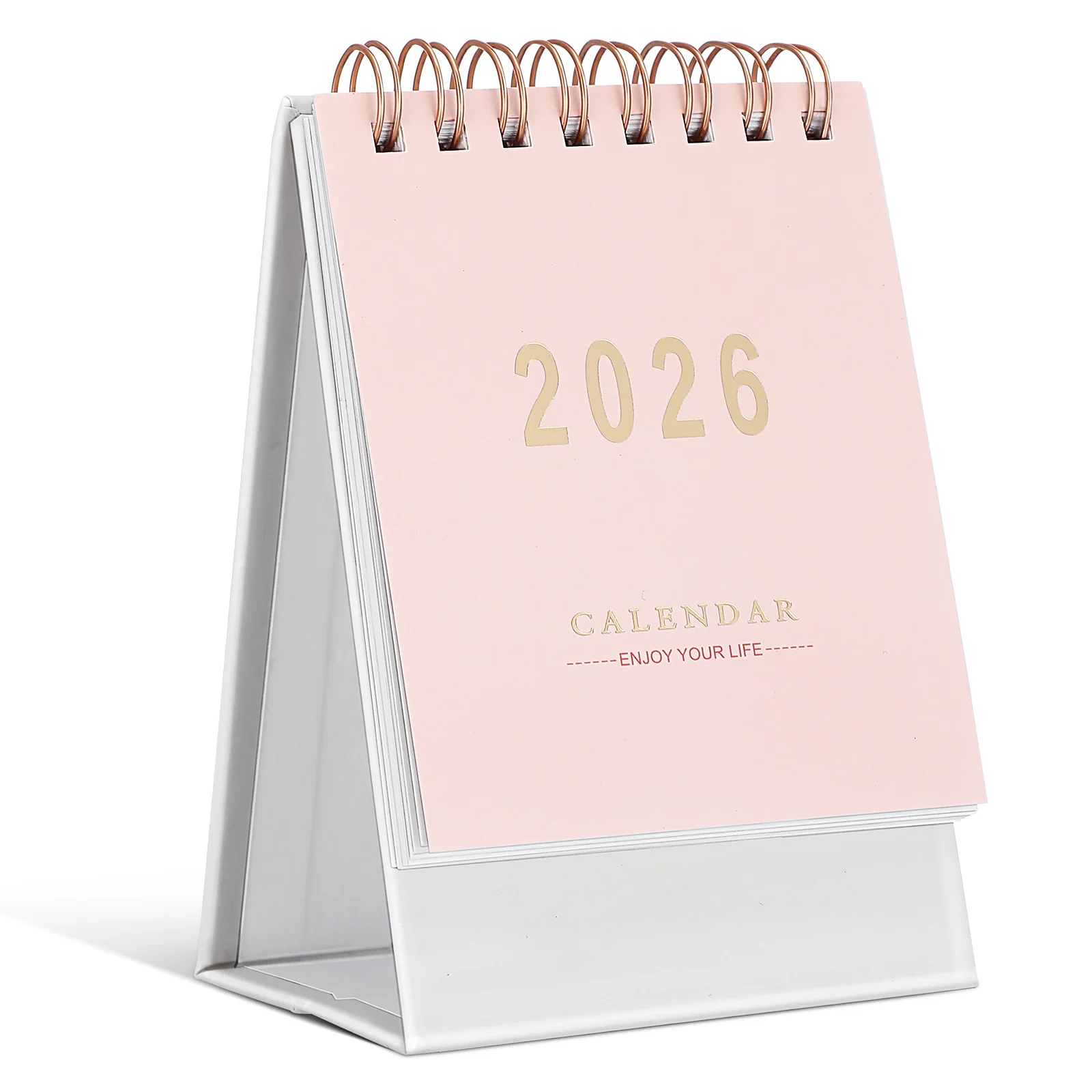 

Mini Desk 2026: Compact Standing Flip Tabletop For Home Office School Daily Use Planner 2026 Small Calendar Paper Organizer
