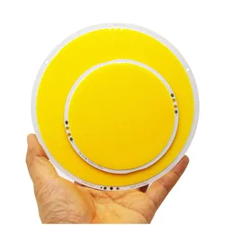 Lámpara de luz LED COB redonda, 108mm, 160mm, 50W, 200W, DC12V-14V, ultraligera, brillante, Circular, Chip blanco frío y cálido para bricolaje