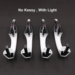 4 PCS Door Handle With Light NO KESSY For VW VW GOLF 7 GOLF 7.5 T-ROC Skoda Kodiaq Superb MK3 Octavia A7