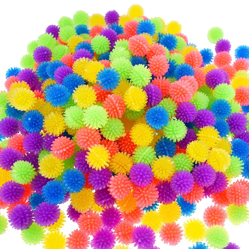12PCS TPR Bayberry Ball Hedgehog Mini piłka do masażu do jogi Piłka do masażu stóp Dekompresja Miękka zabawka do ściskania Fidget Toy
