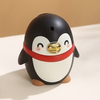 Penguin Automatic Toothpick Dispenser Pop-Up Press Style Toothpick Storage Box Portable Thickening Toothpick Bucket