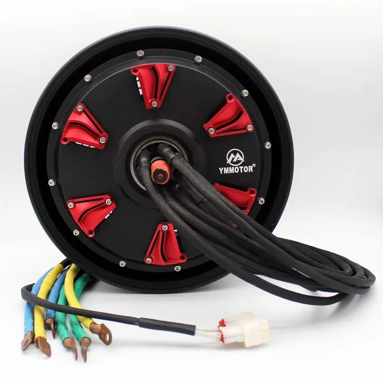 yuma motor 12inch 15kw dc hub wheel motor with controller for electric motorcycle