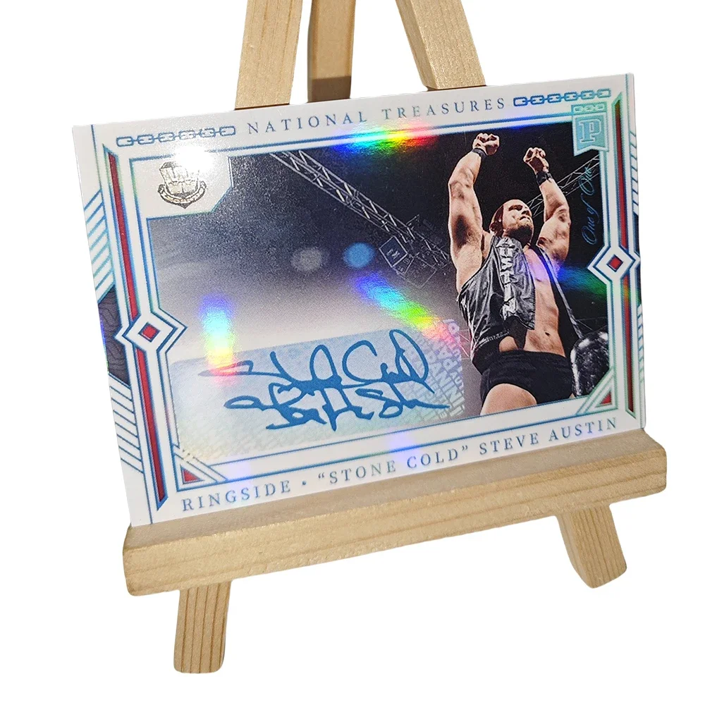 Panini 2024 WWE 국보 수집용 카드 Steve Austin John Cena The Undertaker Roman Reigns Rhea Ripley 컬러 플래시