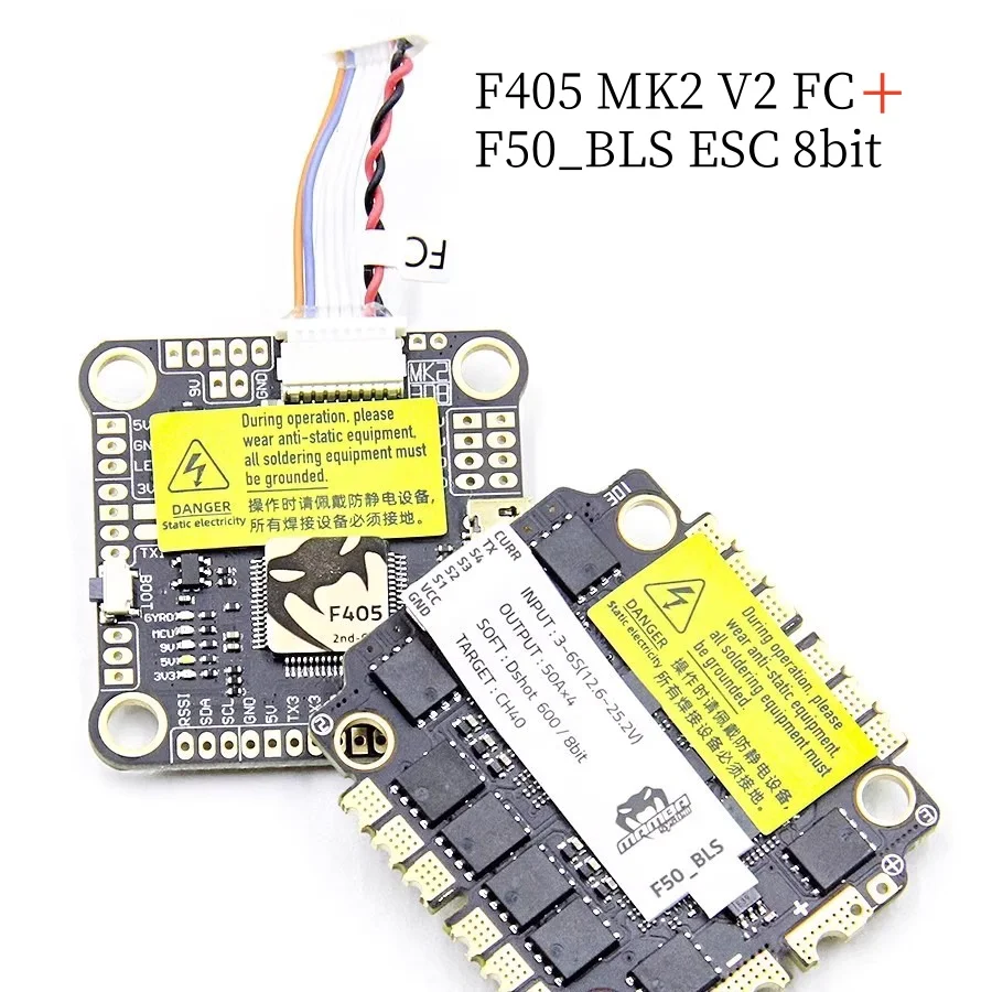 

For MAMBA F405MK2 F405 MK2 Betaflight Flight Controller F55A 55A F65A 3-6S ICM-42688P 4in1 ESC for FPV Racing Drone RC Models
