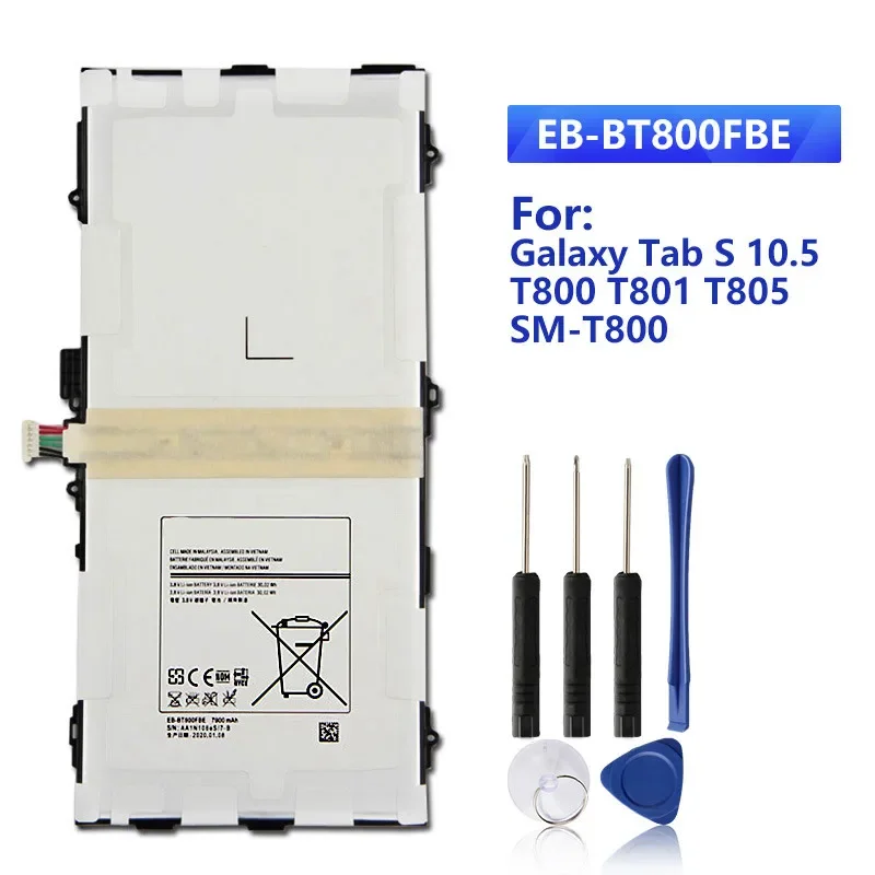 

New Replacement Battery EB-BT800FBE For Samsung GALAXY Tab S 10.5 T800 T801 T805 SM-T805C T807 EB-BT800FBC/FBU