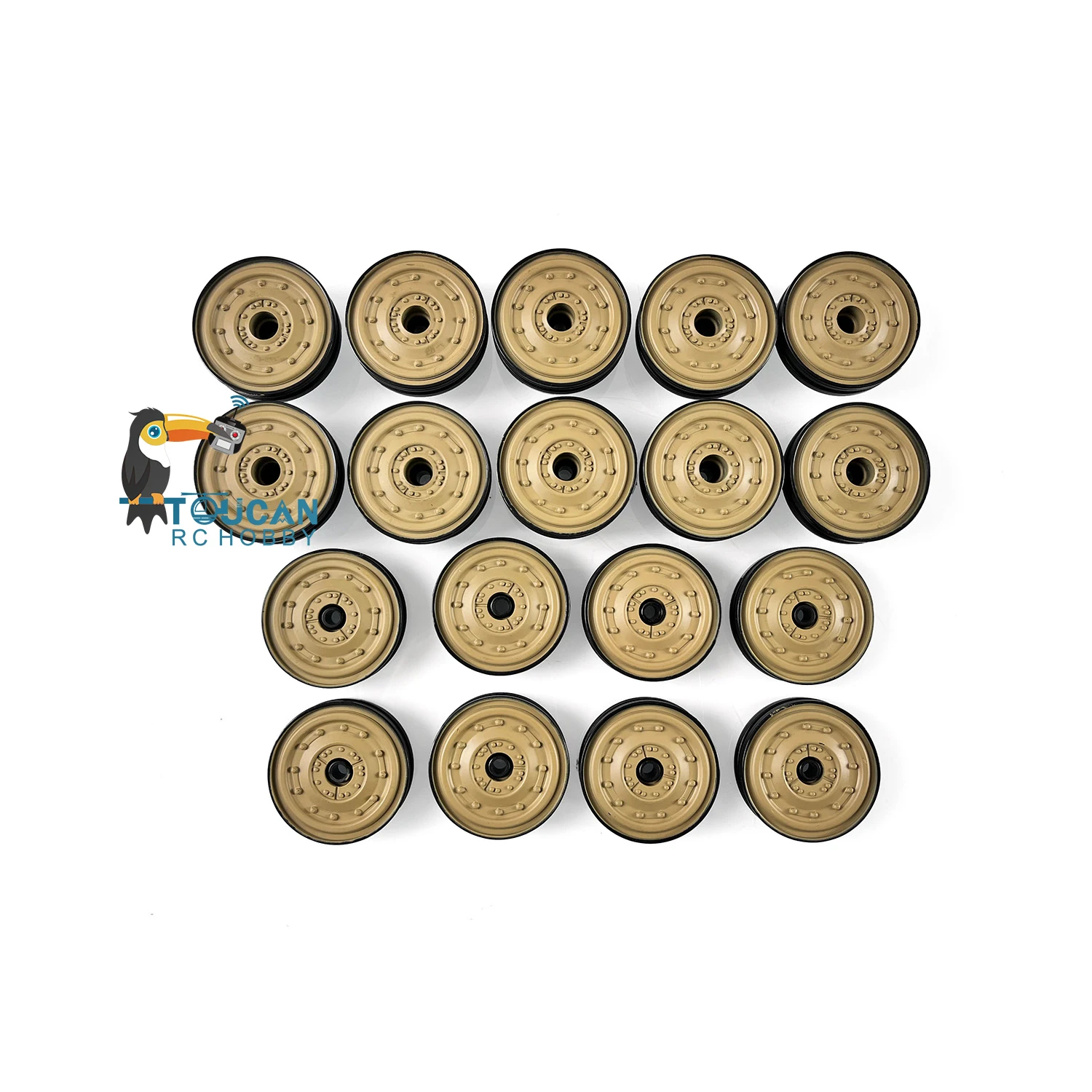 Heng Long 18pcs Plastic Road Wheels For 1/16 Scale Henschel King Tiger RC Tank TOUCAN RC HOBBY Model 3888A TH00402