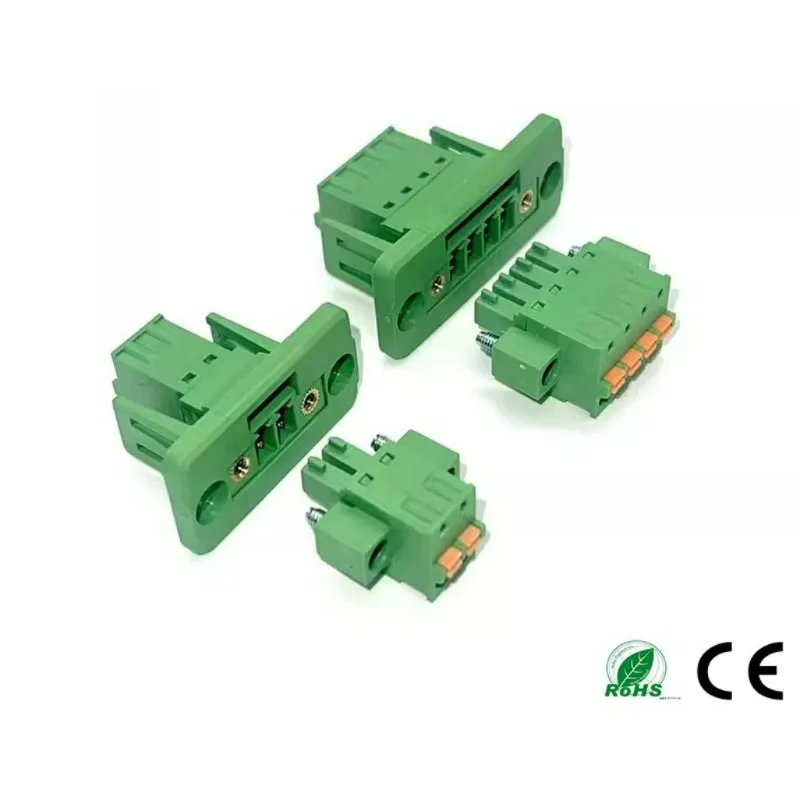 

5 комплектов настенных клемм безвинтовых 15EDGWC-3,81 мм, 2p-16p, пружинный пресс без пайки с панельной рамой EDGKDM