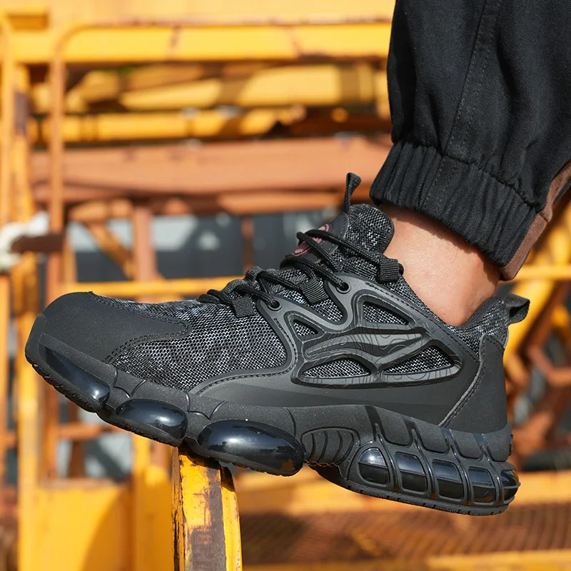 Steel Toe Lightweight Breathable Protection Safety Shoes for men Anti-puncture Indestructible Safety Shoes Work Hiker Boots