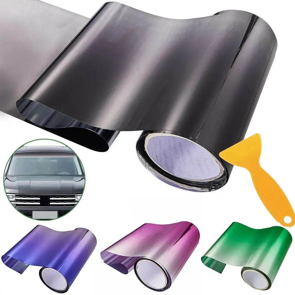 

DIY Car Film Accessories Gloss Smooth Replacement Stretchable Sun Visor Strip Windshield Array Front Brand New