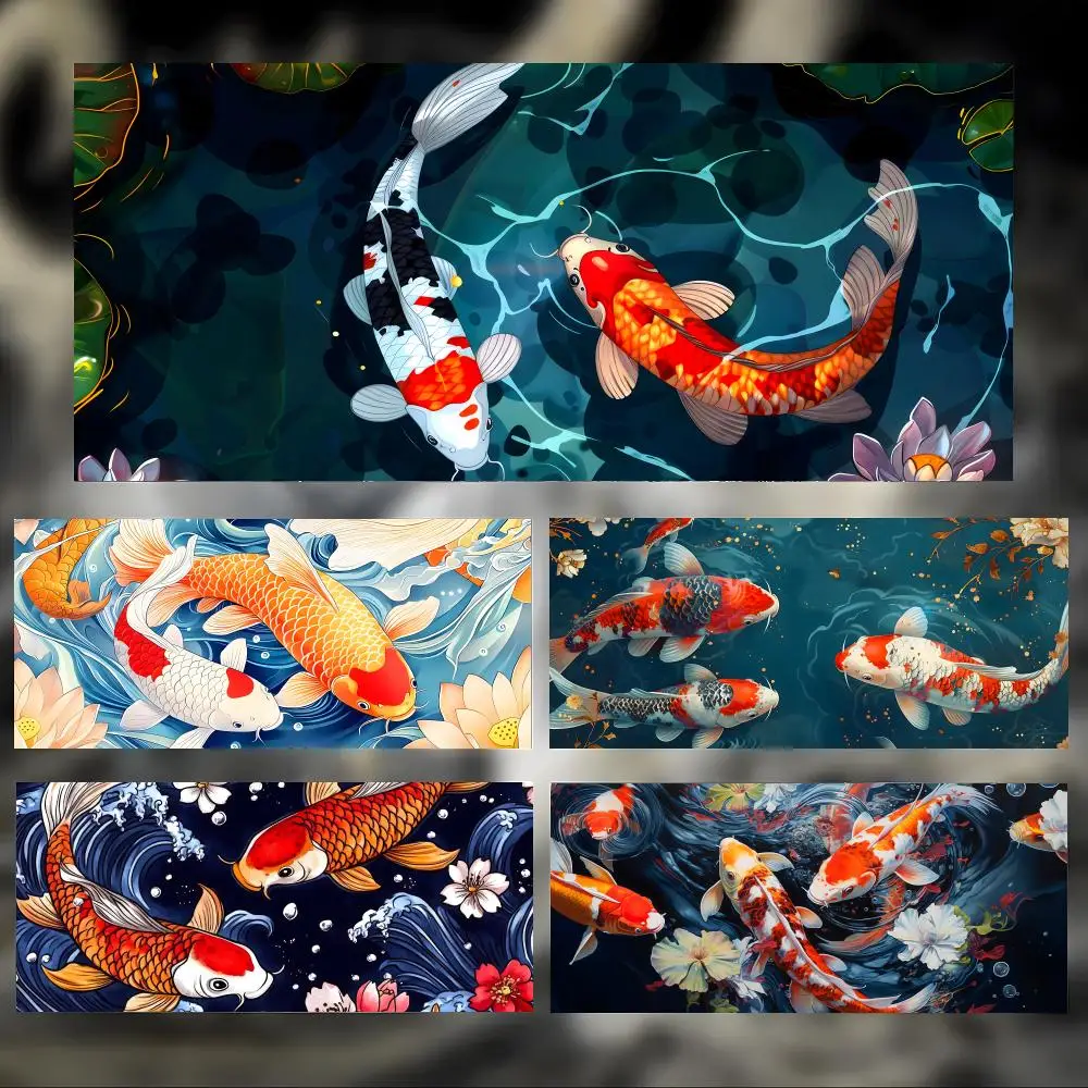 mouse-pad-grande-e-grosso-com-bordas-costuradas-estampa-de-peixe-koi-colorido-e-arte-da-sorte-para-jogos-e-pc