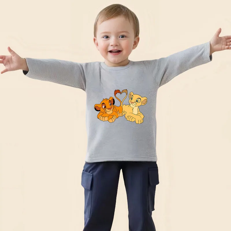 

Disney Cartoon T-shirt Outfits Autumn Clothing Baby Boys Long Sleeve Tops Casual Tracksuits Kids Mickey Tees Set 18M-9 Age