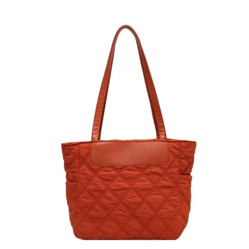 

2023 NEW Solid Color Nylon Bag for Girl Women Shoulder Bag Large Capacity Tote Lady Purse Versatile Trendy Shopping Bags