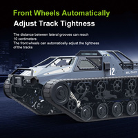2.4G Proportional Control RC Crawler Vehicle Track Tank JJRC C8812 Max Ripsaw Tank Tracked Vehicle Model Toy Car Gift for Kids