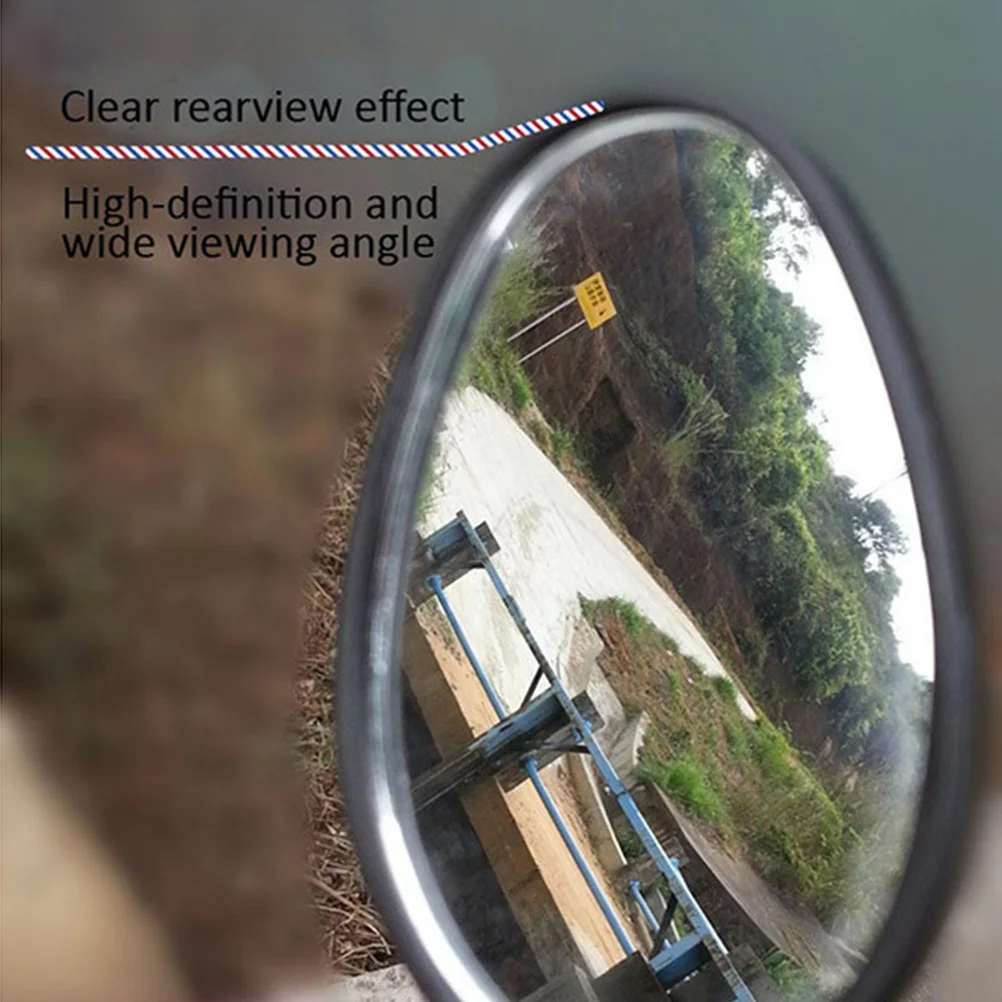 

4Pcs Rearview Mirror Durable Lightweight Bike Handlebar Mirror Wide Angle Rotational Clear Viewing for Mountain Road Bikes