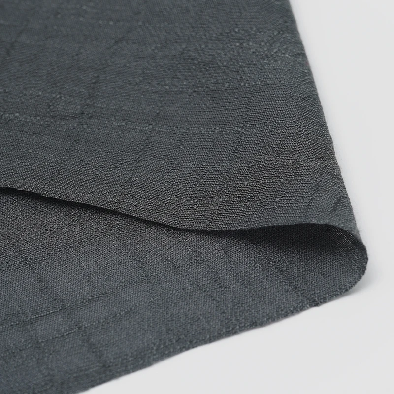 5M/2M/1M/0.5M Solid Color Imitation Hemp Bamboo Crepe Fabric Vibrant Colors Soft Breathable DIY Dress,Gauze Curtain, Bedding