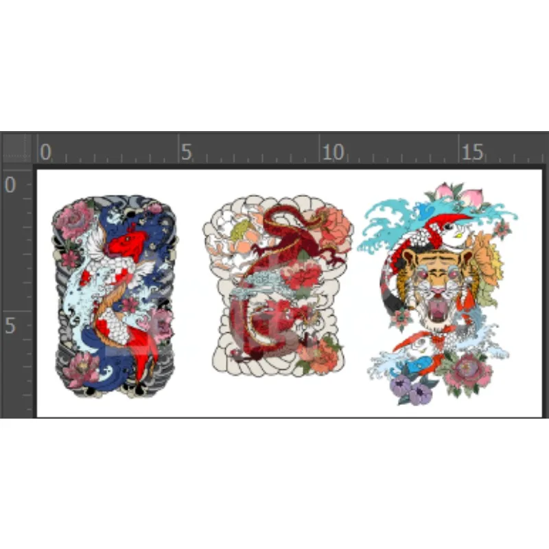 Pegatinas de tatuaje de soldado femenino a escala 1/6, pegatinas con patrón de animales, accesorios para decoración de figuras de acción Tbl de 12 pulgadas