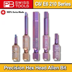 PB SWISS TOOLS Precision Hex Head Allen Bit for All Types of Industry Combined Bit for hexagon socket screws NO.C6-210|E6-210