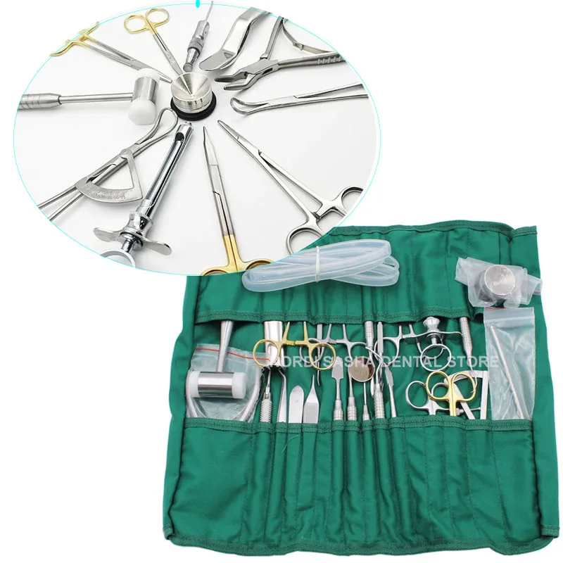 Great Discounts Dental Implant Tools Basic Instrument Set Dental Implant Surgery Kit Dentist Surgical Tools Supplies 26 Pcs/set