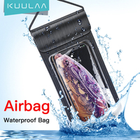 KUULAA Waterproof Phone Pouch Underwater Phone Bag Case Swimming Diving Phone Case Bag for Xiaomi iPhone Huawei Samsung