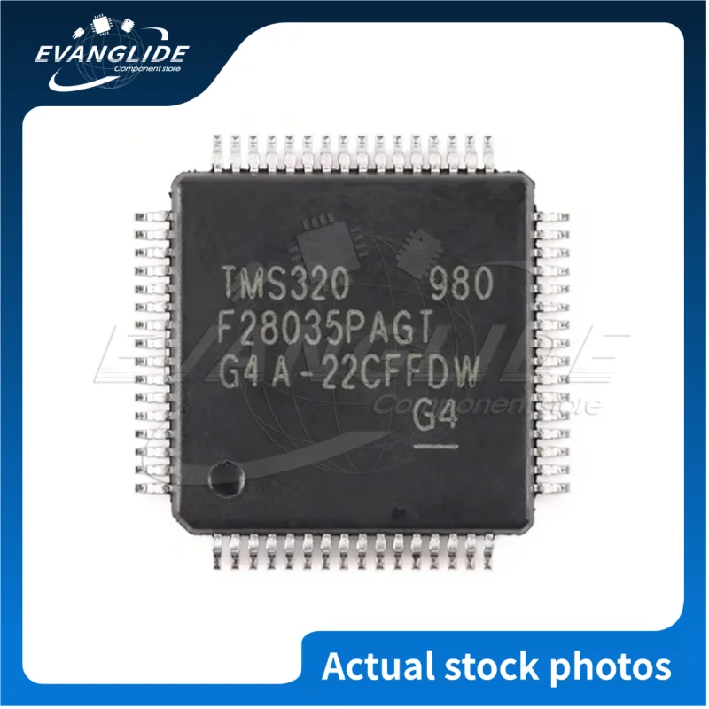

5 шт./лот, оригинальные и новые микроконтроллеры TMS320F28035PAGT, 32-битные, 60 МГц, 128 КБ, в наличии, оптовая скидка