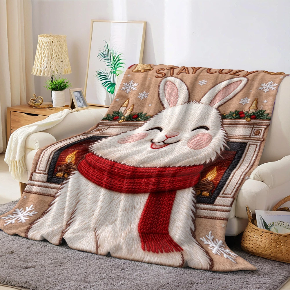 Stitch Pink Tree Flannel Fleece Throw Blanket for Couch Sofa Lightweight Cozy Plush Blanket for Travel Office Nap