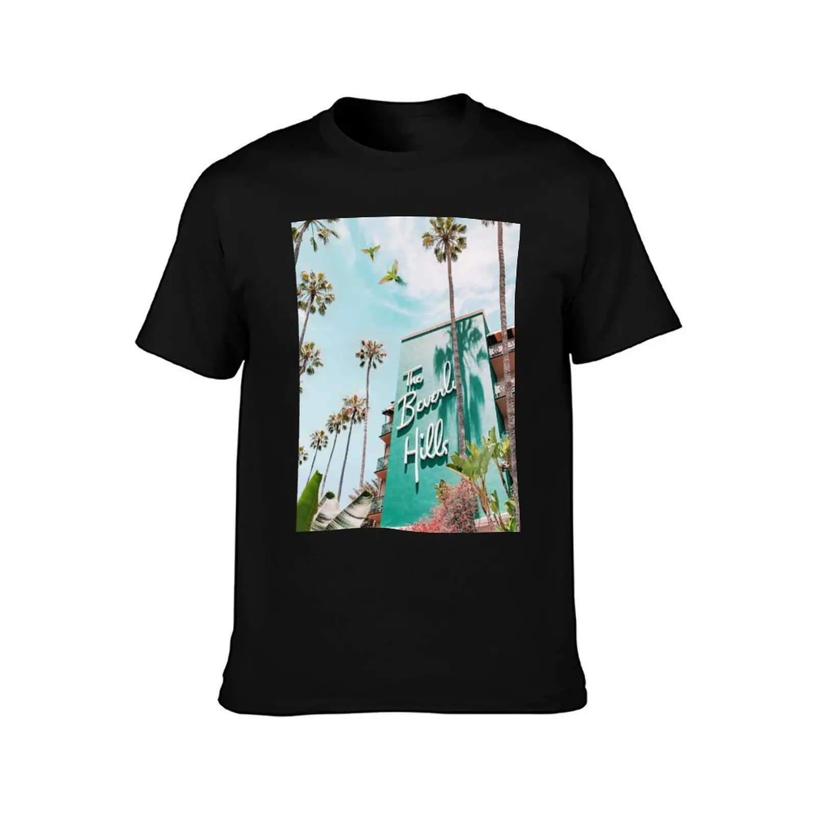 The Beverly Hills Hotel T-Shirt Plus Size Gym Sports T-Shirt