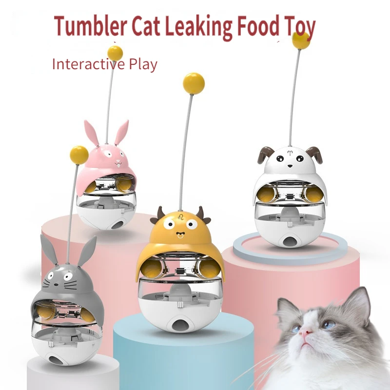 

Cat toy cute shape tumbler self-hi artifact electric funny cat stick bite-resistant feather cat toy kitten interaction pet toys