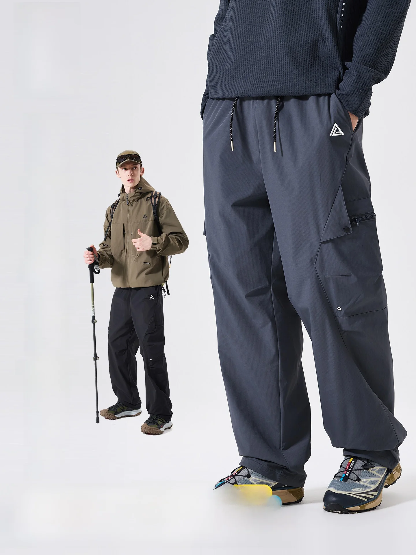 

Men's Outdoor Waterproof Hiking Trousers Breathable Workwear Pants Spring Autumn Climbing Wear Resistant Functional Style