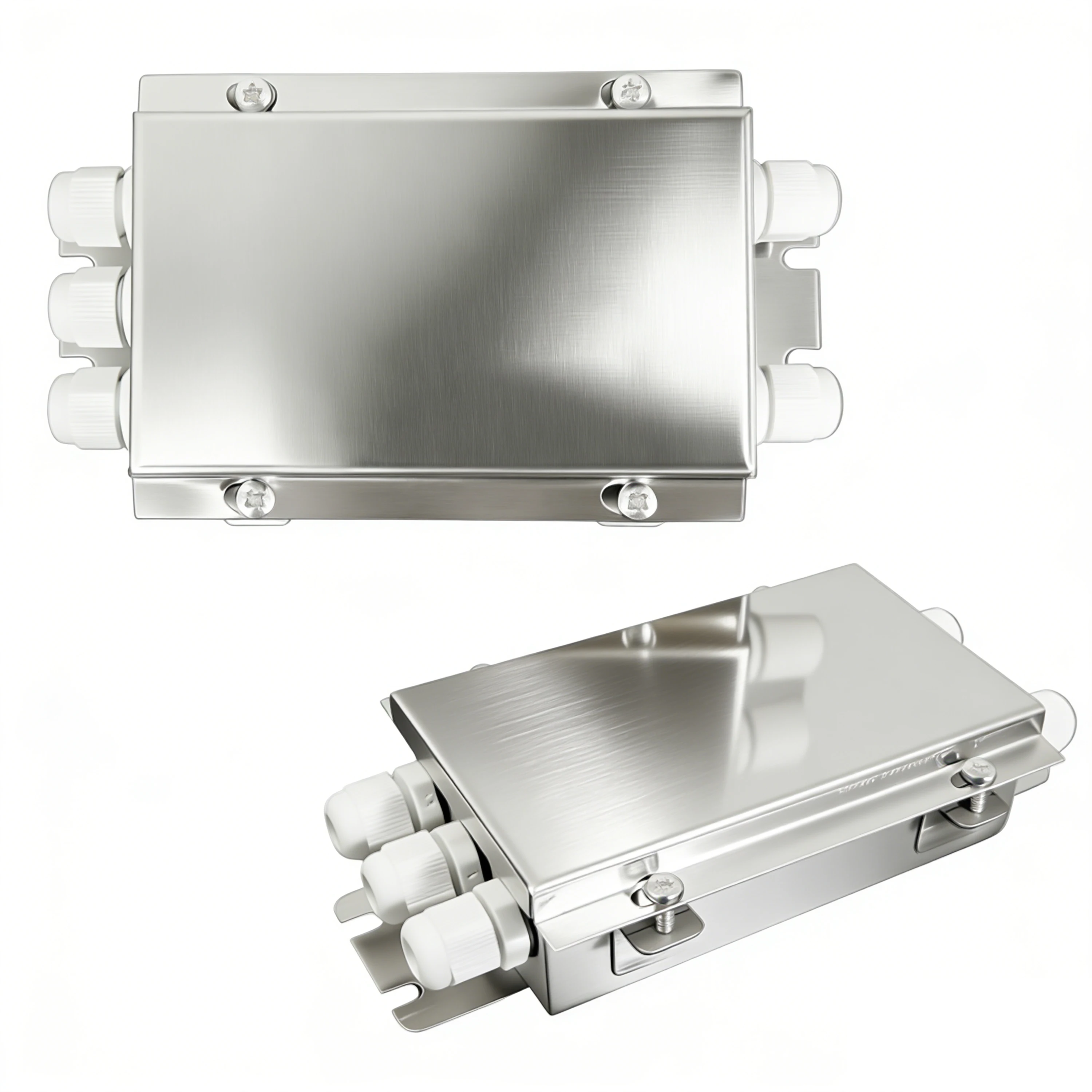 Load Cell Junction Box IP67 Stainless Steel Multi-Wire Anti-Corrosion Weighing Sensor Connection Box Signal Transmission