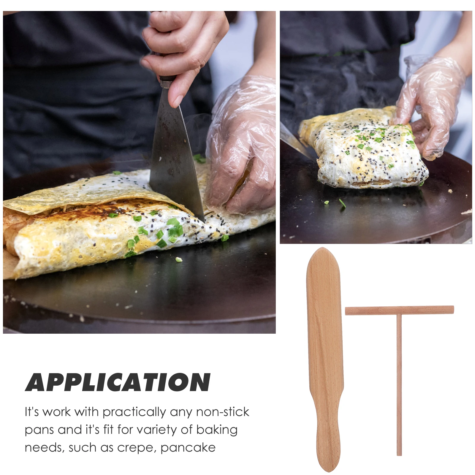 

Wooden Rake Bamboo Dragonfly T Shaped Spatulas 12cm Crepe Pancake Maker Kit Tools Kitchen Accessories Non Stick