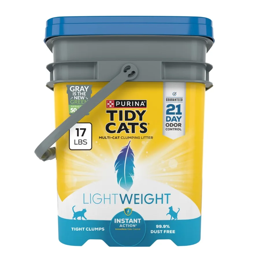 

Наполнитель для кошачьего туалета Purina Instant Action LightWeight с цветочным ароматом для легкой уборки и контроля запаха в домах с несколькими кошками, 17 фунтов