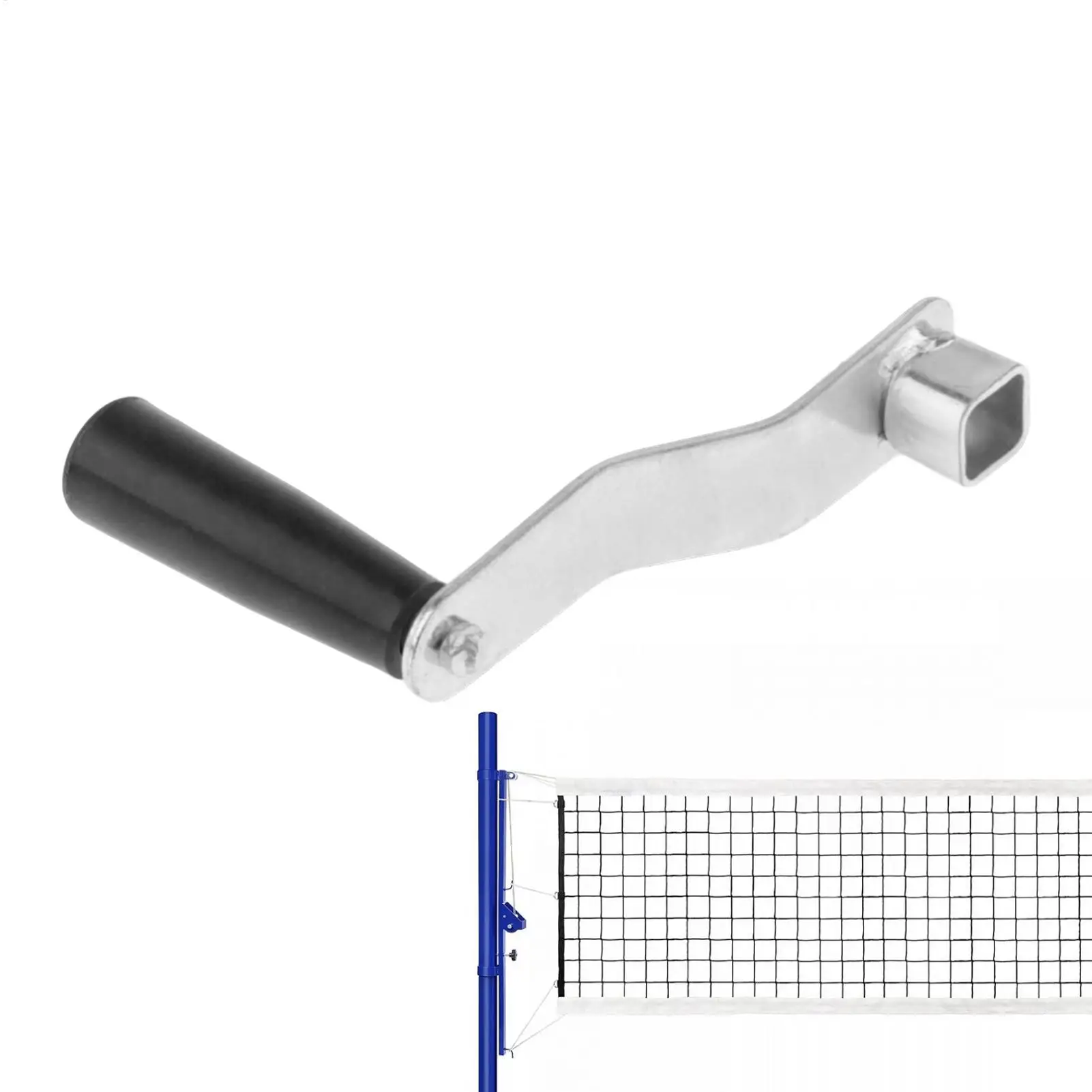 Tennis Net Hand Crank Easy Installation Tensioning Device Accessory Tensioner Handle Hand Crank for Badminton Pole Sport