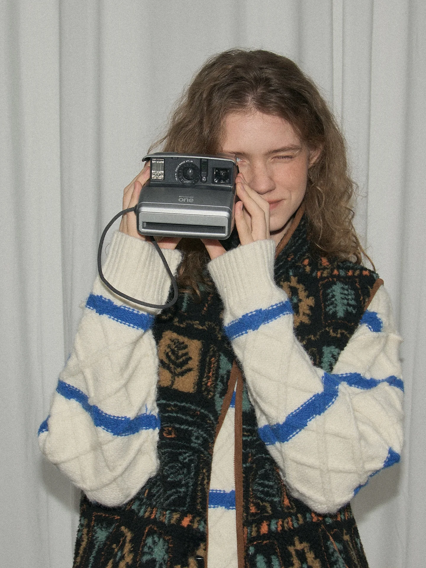 

Relez Women's Autumn Winter Loose Fit Color Blo Woolen Vest Fur Lined Jaet Retro Design Commute Sle Polyester Outerwear