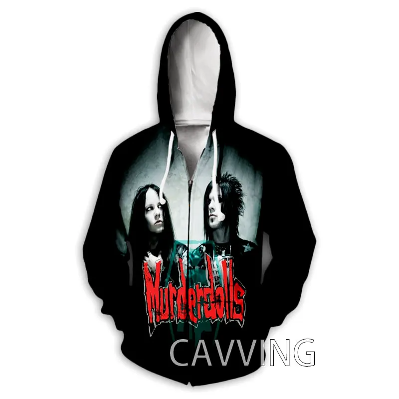 CAVVING 3D Printed  Murderdolls Rock   Zipper Hoodies Zip Hooded Sweatshirt Harajuku Hoodie Sweatshirt for Men/women