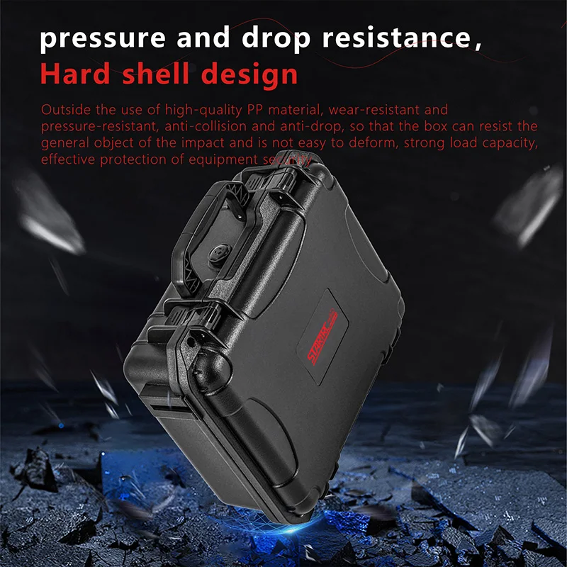 For GoPro Hero 13 12 11 10 9 Carrying Case 2-Layers Hard Waterproof Storage Box Large Capacity Camera Accessories Suitcase
