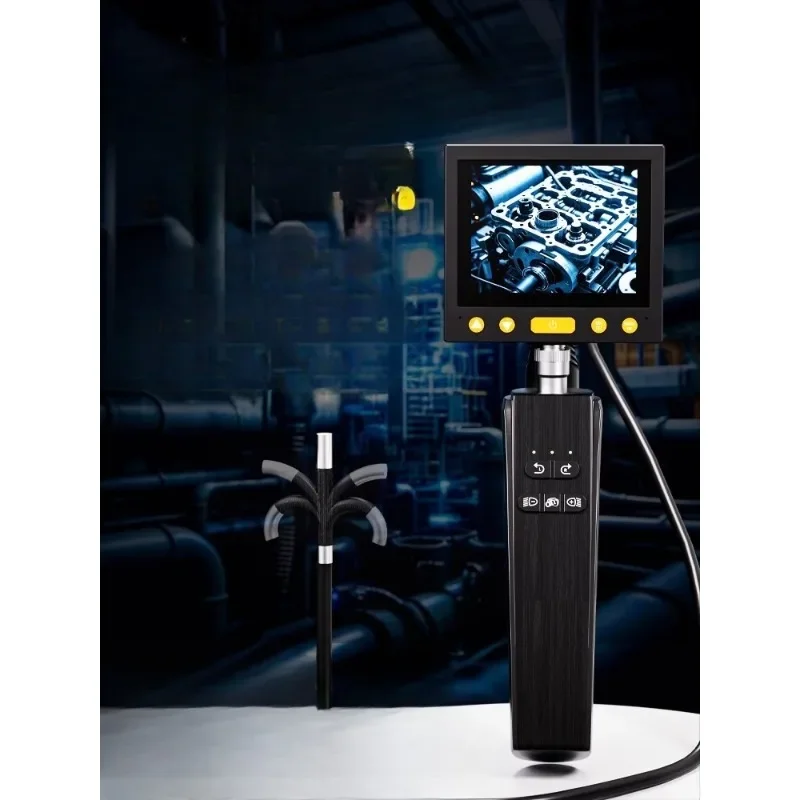 The endoscope rotates 360 degrees, and the mobile phone camera can be turned.