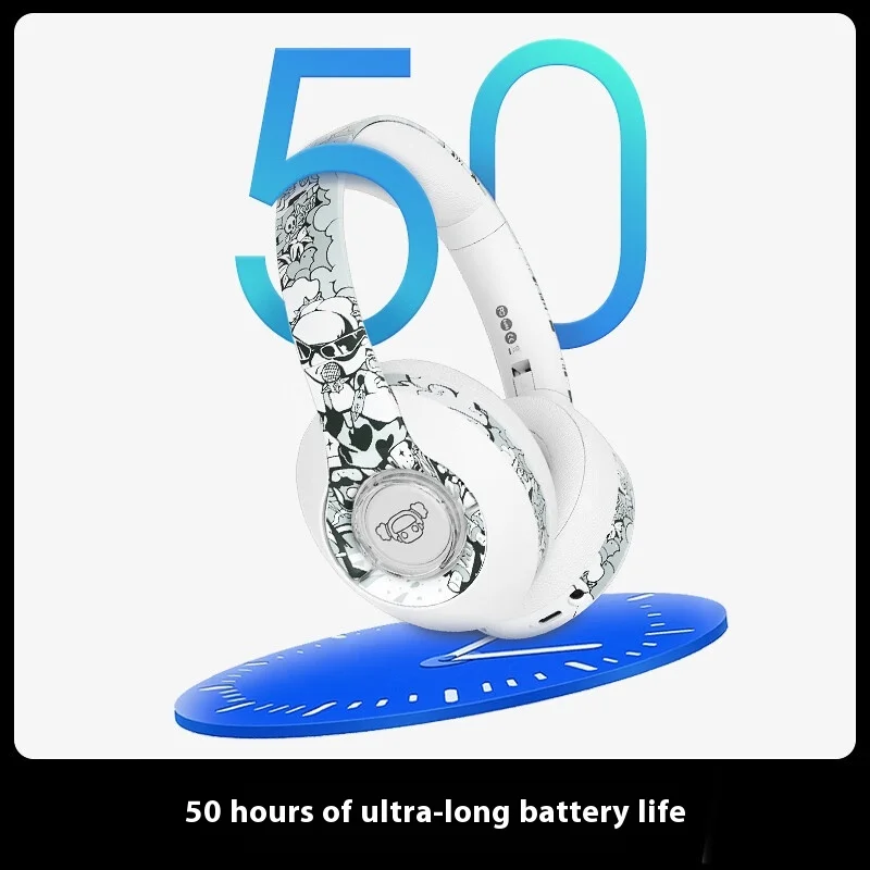 iKF Play Wireless Bluetooth Headphone 40mm Hi-Fi Dynamic Driver Calling Noise Reduction Long Battery Life Custom Gaming Headset