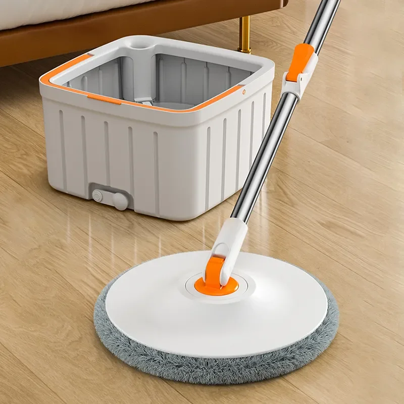 Mop Water Separation 360 Cleaning with Bucket Microfiber Cloth No Hand-Washing Floor Floating Mop Household Cleaning Tools