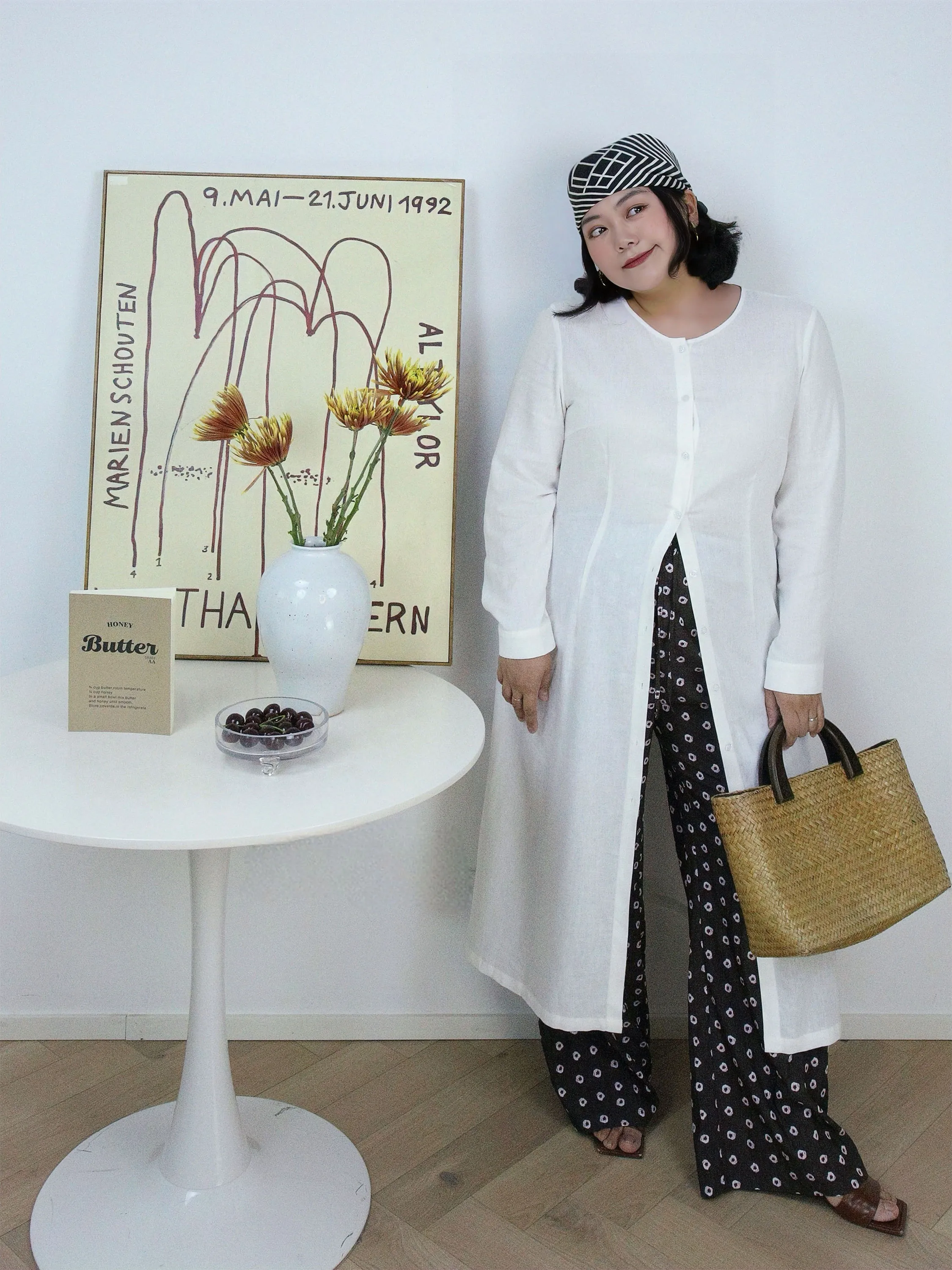 

SASSYCHIC White Long irt Dr Casual Simple Single Button round Ne Long Sve Women's Ci Commute Polyester Fiber