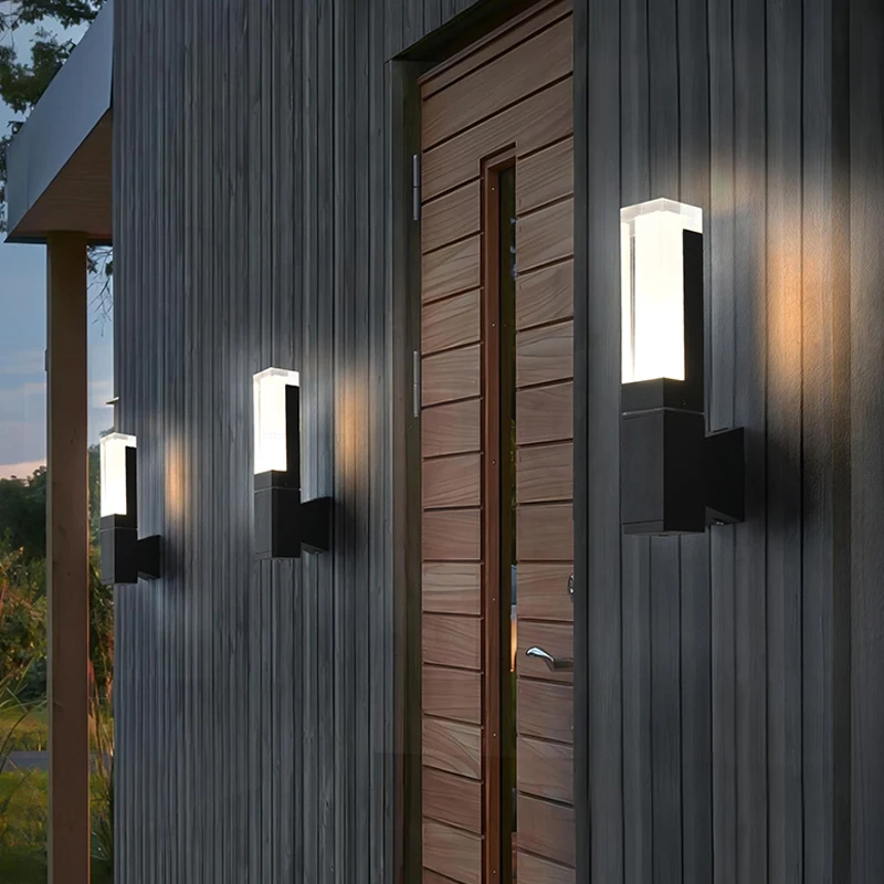 Luz LED para exteriores con Sensor Pir, lámpara de pared para puerta de casa, porche, valla, jardín, iluminación exterior, impermeable, IP65