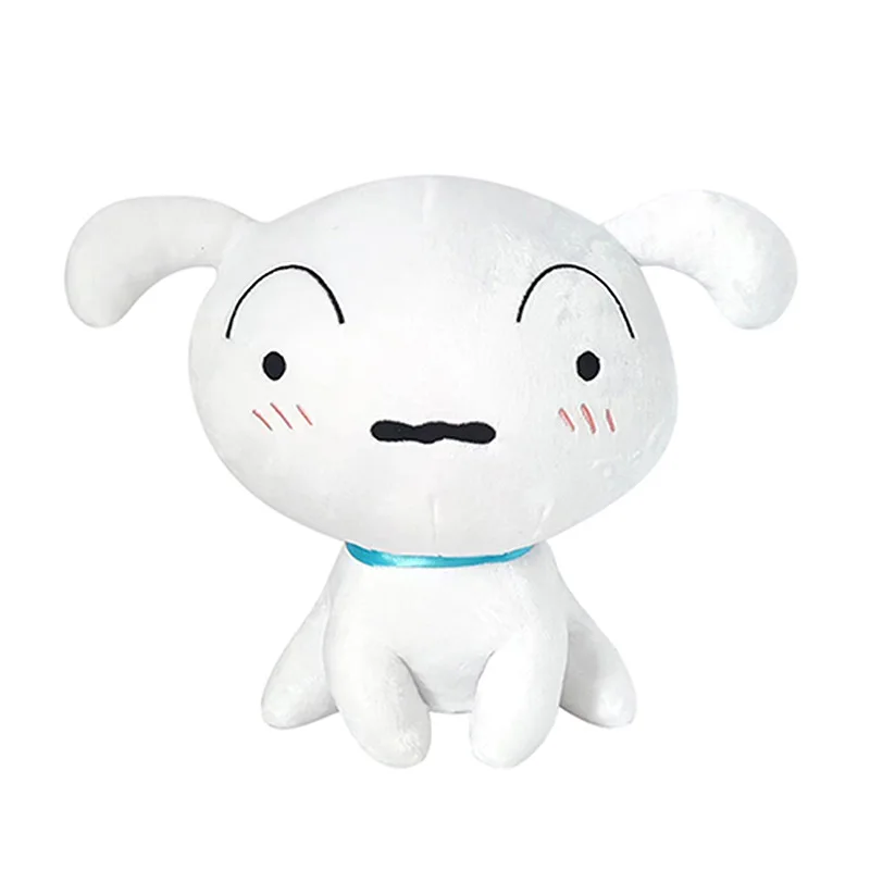 Officially Licensed Crayon Shinchan Plush Toy Shiro Dog & Left Guard Pig Cute Stuffed Doll Wholesale Anime Peripheral Gift