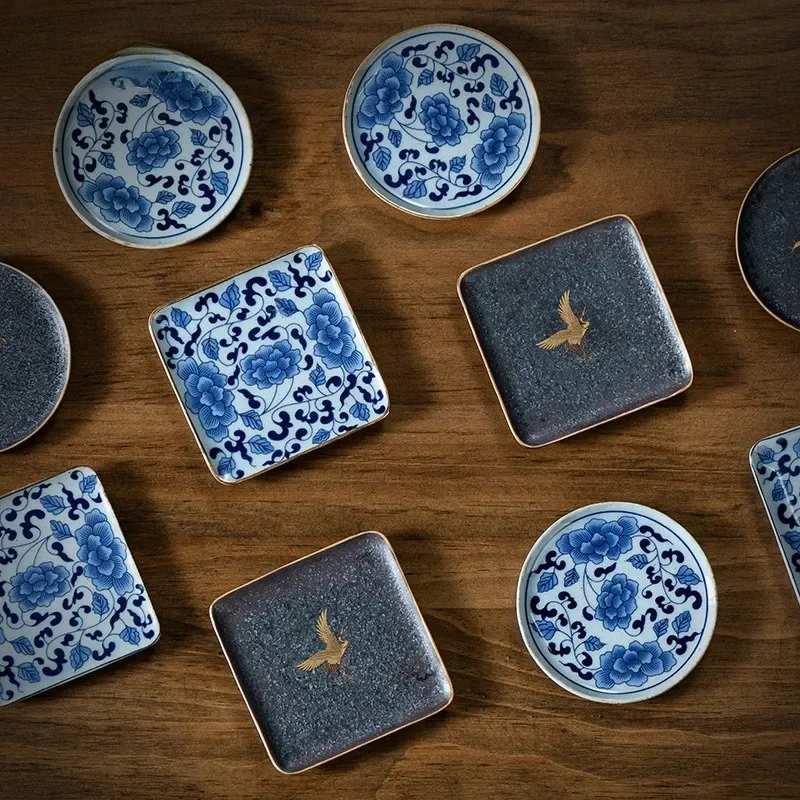 Japanese Pottery - Keramikuntersetzer im japanischen Stil, grobe Keramik