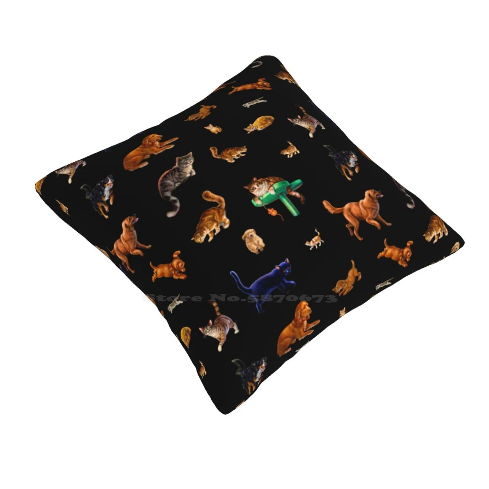 Dogs , Puppies And Cat Stickers Home Sofa Car Waist Throw Pillowcase Animal Kids Games Crafts Pets Kittens Cats Dogs Puppy