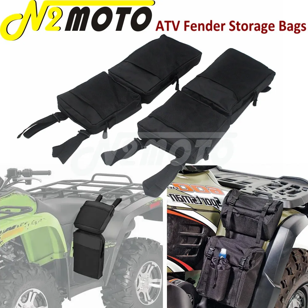 

Waterproof 600D Oxford Universal ATV UTV Fender Bags Tank Saddle Bag Luggage Cargo Storage Pack Hunting Bags For Polaris Can-am