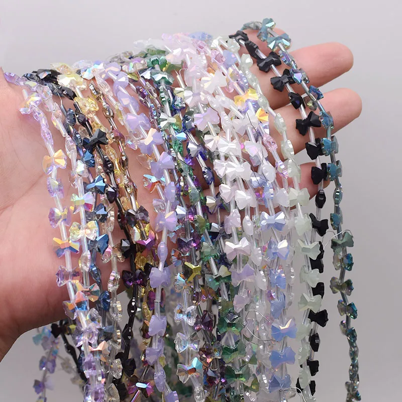 AB Color 7x10mm Bow Tie Shape Crystal Glass Beads Color Faceted Bow Tie  Crystal Beads for Jewelry Making DIY Earrings Bracelet